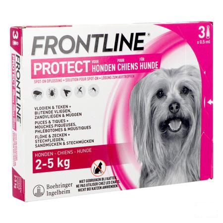 Frontline Protect Spot On Opl Hond 2-5Kg Pipet 3