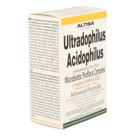 Altisa Ultradophil.acidoph. + inuline Adv. V-Capsule 60  -  Dieximport