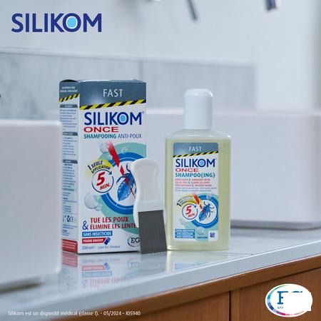 Silikom Once Shampoo Tegen Luizen & Neten 200 ml  -  EG