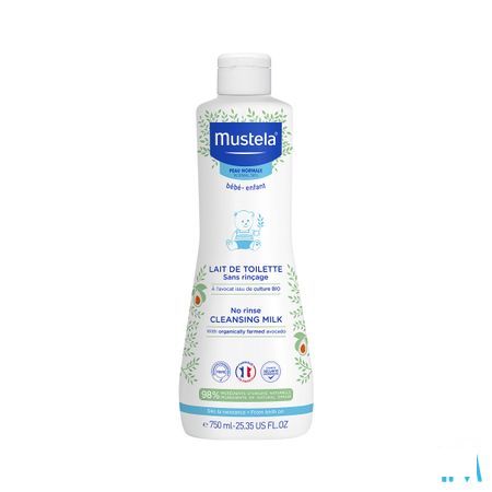 Mustela PN Toilet melk zonder spoelen 750 ml