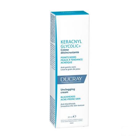 Ducray Keracnyl Glycolic + Creme Tegen Zw.Puntjes 30 ml  -  Ducray Benelux