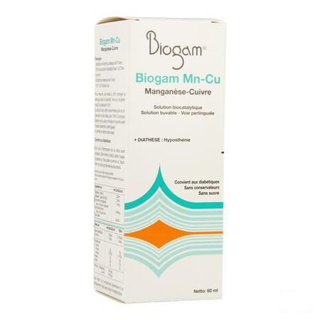 Biogam Mn-cu Flacon 60 ml  -  Sterop