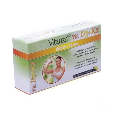 Vitanza Hq Vit D3 + K2 Tabletten 60  -  Yvb