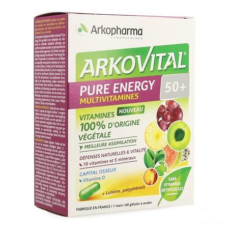 Arkovital Pure Energy 50 + Capsule 60  -  Arkopharma