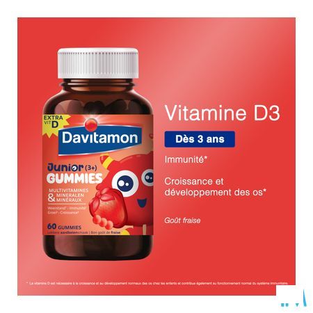 Davitamon Junior Gummies Aardbei 60