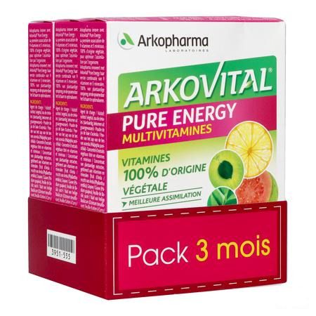 Arkovital Pure Energy 3maand Tabletten 3x30  -  Arkopharma