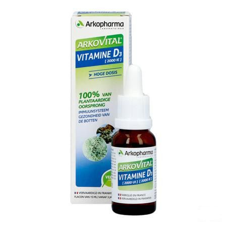 Arkovital Plantaardige Vit D3 & E Fl 20ml  -  Arkopharma 