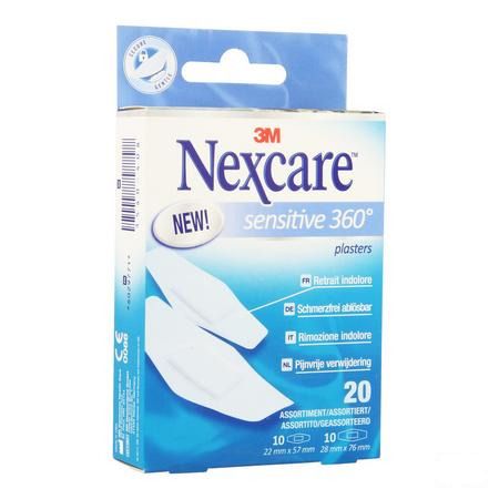 Nexcare 3m Sensitive Skin Assort. 2 Maten 20  -  3M