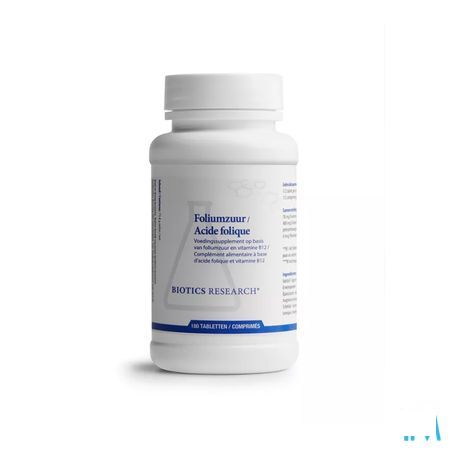 Biotics Foliumzuur 180 tabletten  -  Energetica Natura