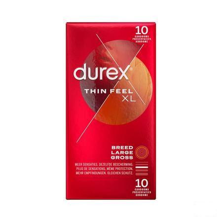 Durex Thin Feel Xl Condoms 10