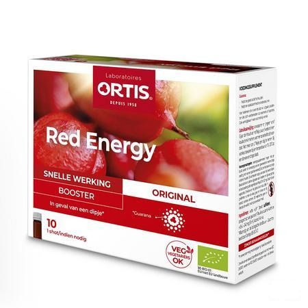 Ortis Red Energy Bio Alc 10x15 ml  -  Ortis