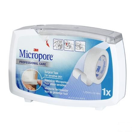 Micropore 3m 12,5mmx9,1m Nieuwe Dispenser 1530p-0d  -  3M