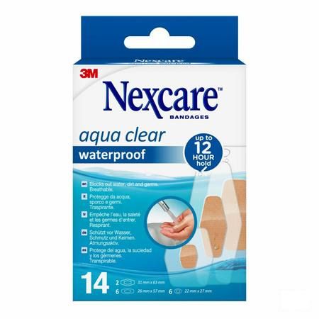 Nexcare 3M Aqua Clear Wtp Assortiment 14  -  3M