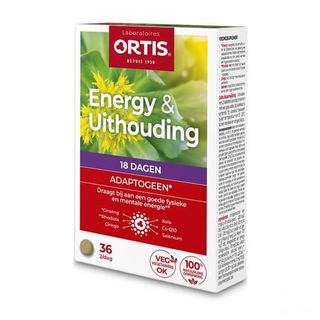 Ortis Energy & endurance Tabletten 2x18  -  Ortis