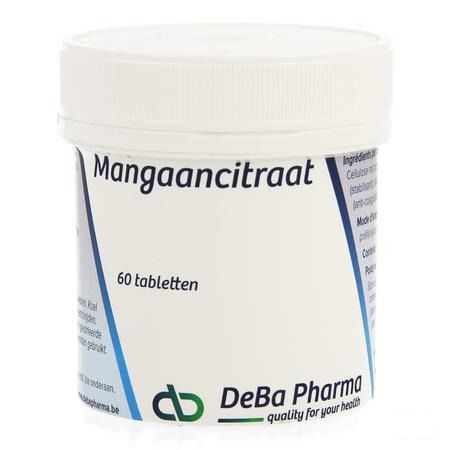 Mangaancitraat Tabletten 60  -  Deba Pharma