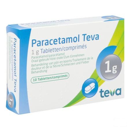 Paracetamol Teva 1 gr Tabletten 10 X 1 gr Blister 