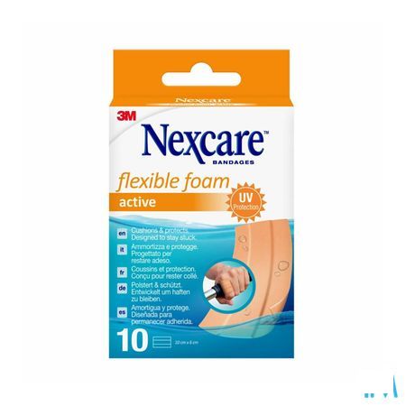 Nexcare 3M Flexible Foam Active Ha Pleist.Strip 10  -  3M