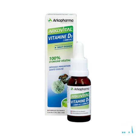 Arkovital Plantaardige Vit D3 & E Fl 20ml  -  Arkopharma 