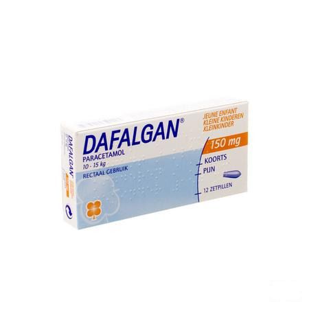 Dafalgan 150 mg Suppos 12 Kleine Kinderen