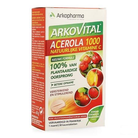 Arkovital Acerola 1000 Tabletten 30 + 1 Tube 15 Comp  -  Arkopharma