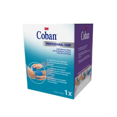 Coban Rekverband Blue Rol 7,5cmx4,57m 1583p-b  -  3M