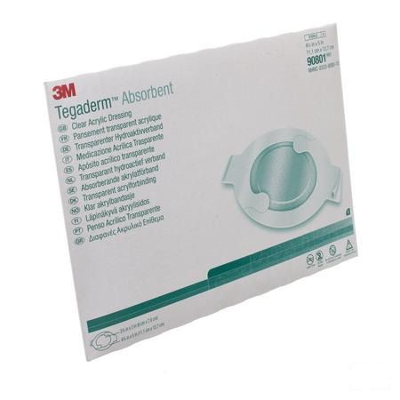 Tegaderm 3m Absorb.transp Ster 11,1x12,7cm 5 90801  -  3M