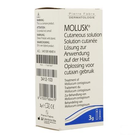 Molusk Oplossing Cutaan 3g