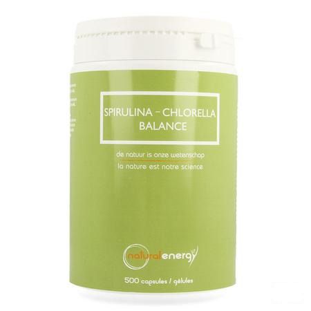 Spirulina-chlorella Balance Natur.energy Capsule 500