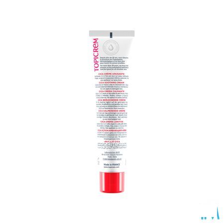 Topicrem Cica Creme Verzachtend Tube 40 ml