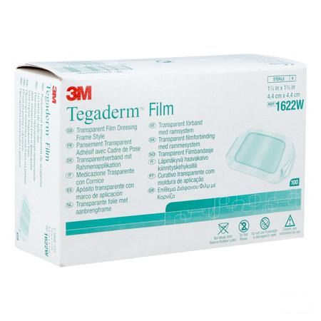 Tegaderm 3m Transp 4x 4cm 100 1622w  -  3M