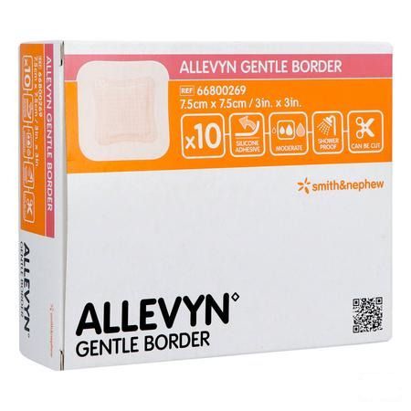 Allevyn Gentle Border Ster 7,5x 7,5cm 10 66800269  -  Smith Nephew