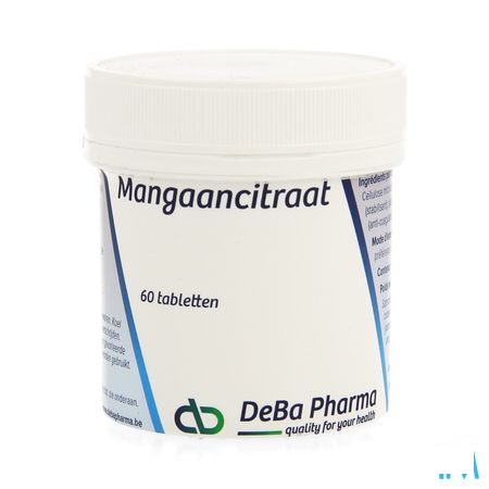 Mangaancitraat Tabletten 60  -  Deba Pharma