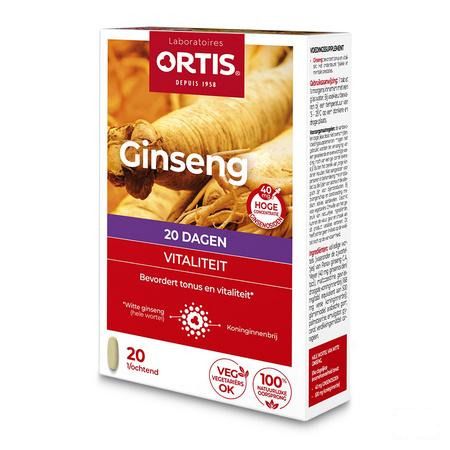 Ortis Vitalite Ginseng 20 Tabl 20  -  Ortis