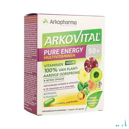 Arkovital Pure Energy 50 + Capsule 60  -  Arkopharma