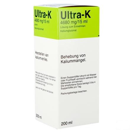 Ultra K Oplossing Potassium 200 ml  -  Melisana