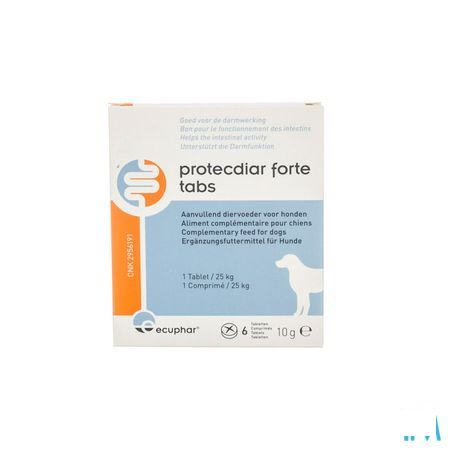 Protecdiar Forte Hond Tabletten 6  -  Ecuphar