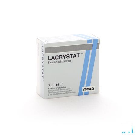 Lacrystat Collyre Flacon 2x10 ml