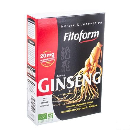 Ginseng Mate Bio Ampullen 20 Fitoform  -  Bioholistic Diffusion