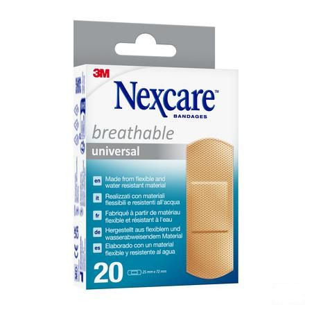 Nexcare 3M Breath.Univ.25X72Mm Strips 20 N0320Ns-1  -  3M