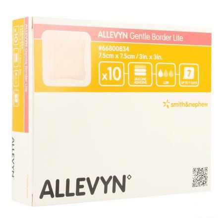 Allevyn Gentle Border Lite 7,5x 7,5cm 10 66800834  -  Smith Nephew