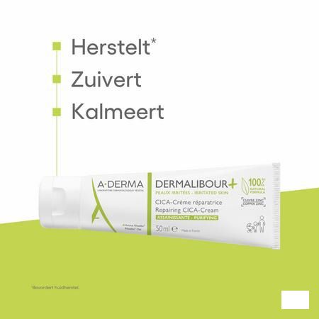 Aderma Dermalibour+ Cicacreme Herstellend 50ml  -  Aderma