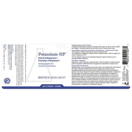 Biotics Potassium-HP 288 mg  -  Energetica Natura