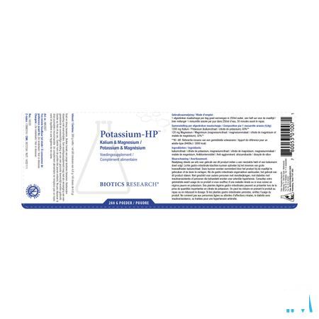 Biotics Potassium-HP 288 mg  -  Energetica Natura