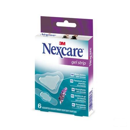 Nexcare 3m Gel Strips Lavender Assorti 6  -  3M