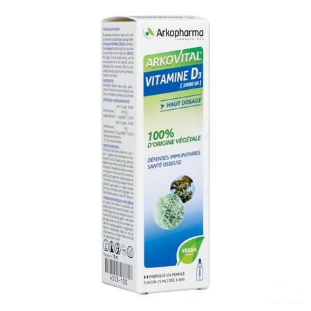 Arkovital Plantaardige Vit D3 & E Fl 20ml  -  Arkopharma 