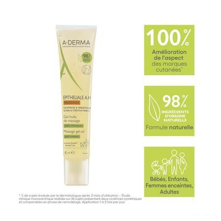 Aderma Epitheliale Ah Gel-Olie Massage 40 ml  -  Aderma