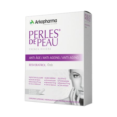 Perles De Peau A/Aging Resveratrol Comp 30  -  Arkopharma