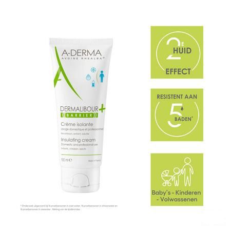 Aderma Dermalibour + Barrier Creme Isolerend 100 ml  -  Aderma