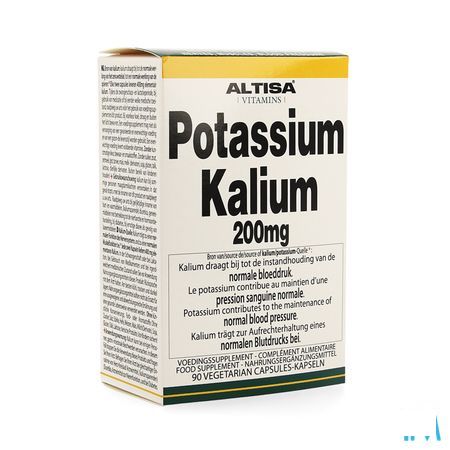 Altisa Kalium-potassium (citrat) 200 mg V-Capsule 90  -  Dieximport