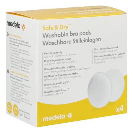 Medela Zoogkompres Wasbaar 4  -  Medela